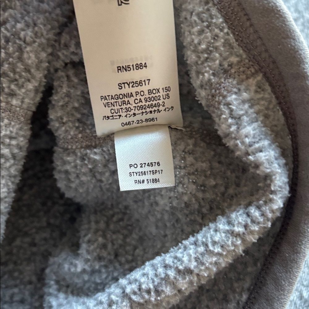 Patagonia Women’s Better Sweater 1/4 Zip Fleece Jacket Heather Gray Sz M - Picture 12 of 12